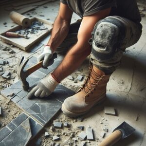 תיקון מרצפות מתנדנדות רופפות שבורות