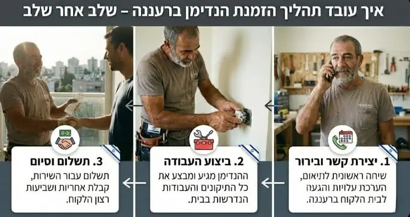 איך עובד תהליך הזמנת הנדימן ברעננה איך עובד תהליך הזמנת הנדימן ברעננה