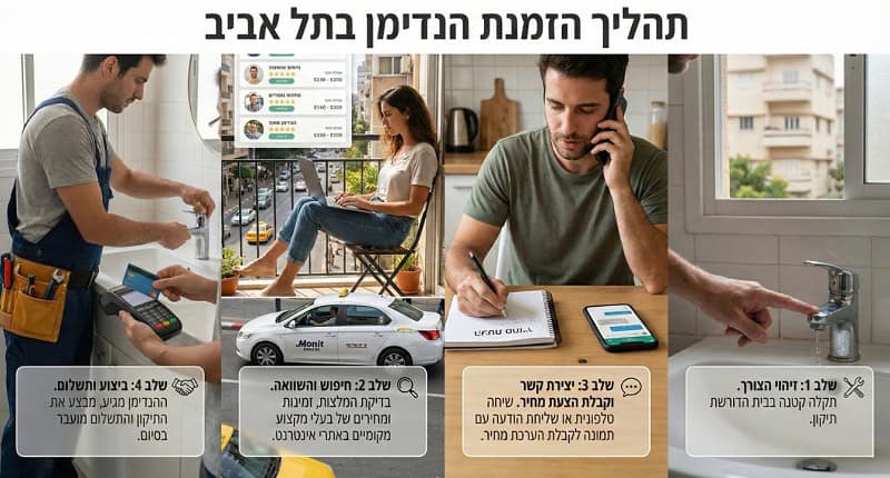 תהליך הזמנת הנדימן בתל אביב